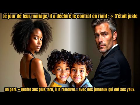 Le jour de leur mariage, il a déchiré le contrat en riant: C’était juste un pari. 4 ans plus tard...