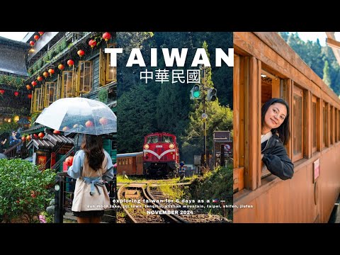 TAIWAN 🇹🇼6D5N Exploring Taipei, Alishan Wooden train 🚞 Sun Moon Lake,Jiufen, Shifen, Food crawl