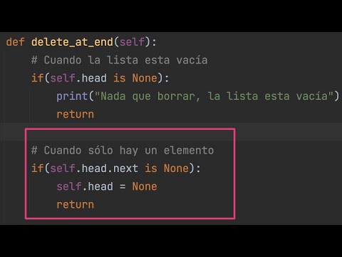 Linked List / Lista enlazada Python 2023. Implementación.