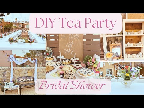 DIY BRIDAL SHOWER 🫖 TEA PARTY BRIDAL SHOWER 🌺BRIDAL SHOWER IDEAS @Spring's Soulful Home