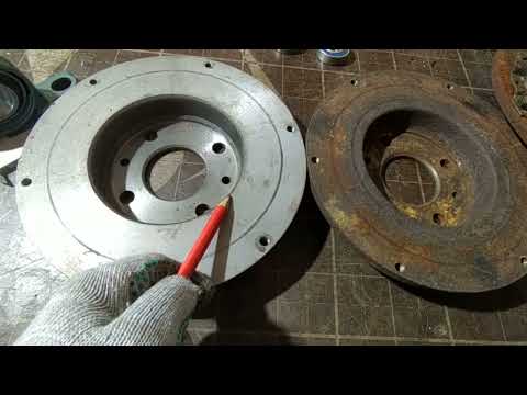 Полноценное автомобильное сцепление ВАЗ  на минипогрузчик и минитрактор с ВОМ (вал отбора мощности)