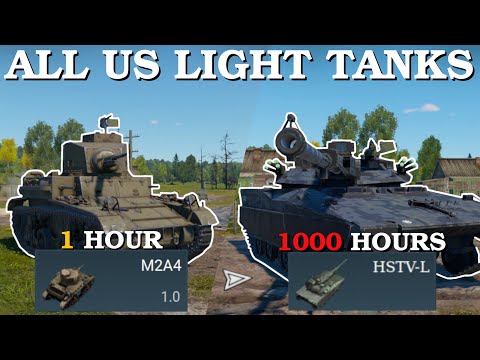 The Entire USA Light Tank Line || 5 Kills In Each Tank