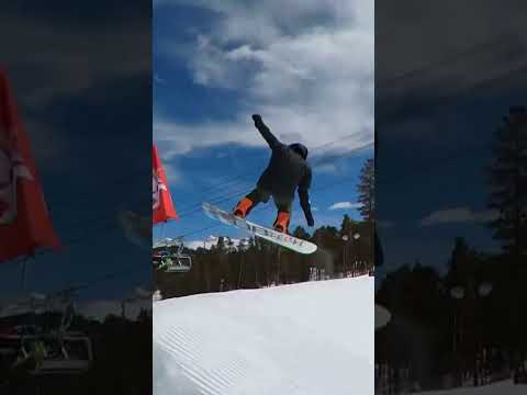 Medium jump line at keystone.  #snowboarding #keystone