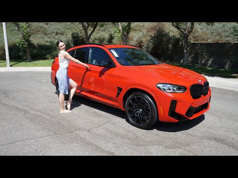 New 2025 BMW X4M Review in Toronto Red / 21" M Wheels / Exhaust Sound / Test Drive Review with Trish