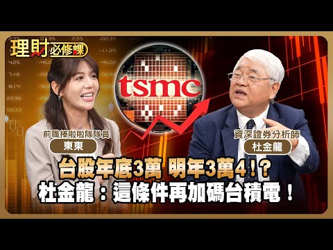 台股年底3萬 明年3萬4！？杜金龍：這條件再加碼台積電！ft.杜金龍.東東【理財必修課】EP33 阿格力 詹璇依 精華