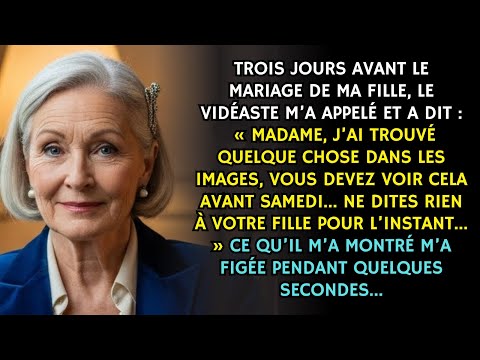 Le Vidéaste M’a Appelé 3 Jours Avant Le Mariage De Ma Fille Et M’a Montré Quelque Chose Qui M’A…