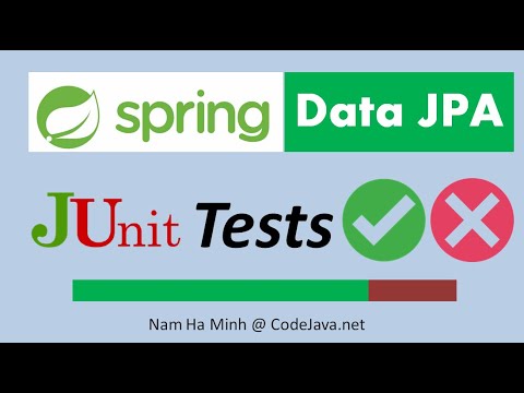 JUnit Tests for Spring Data JPA (Test CRUD operations)