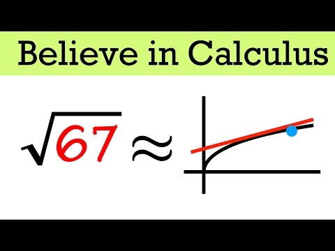 Believe in calculus, NOT calculators!