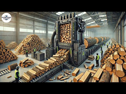 Inside The Winter Firewood Rush: 9 Hydraulic Monsters vs. Massive Logs