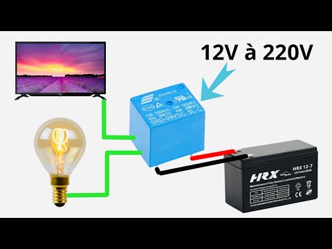 New method: 12V to 220V with relay!!