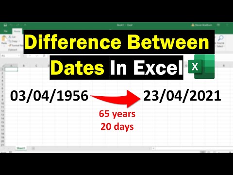 How To Calculate Difference Between 2 Dates In Excel (Years, Months, Days)