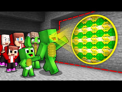 Mikey Family and JJ Family Mined 1,000,000 $ in Minecraft (Maizen)