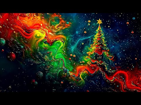 🎄 Fantasy Christmas Background - Liquid Abstract New Year Screensaver