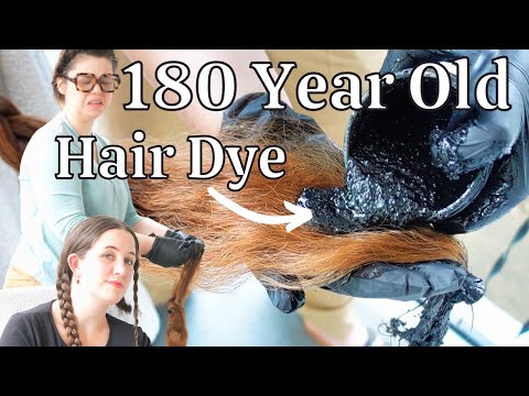 I tried dying Morgan Donner's hair BLACK using an 1830s hair dye recipe 😬😬😬