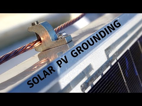 Grounding Solar PV System, DIY, on Pallets