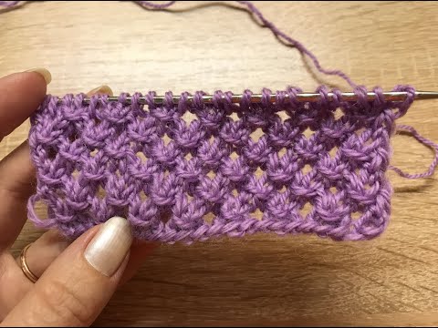 САМЫЙ ПРОСТОЙ АЖУРНЫЙ УЗОР СПИЦАМИ