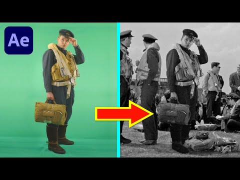 How to ADD YOURSELF into historical movies or footage! | After Effects Tutorial