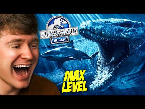 MAX LEVEL REBIRTH MOSASAURUS is a MONSTER! - Jurassic World The Game