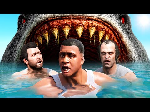 EATEN by the MEGALODON SHARK in GTA 5!
