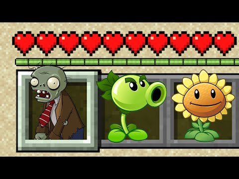 Minecraft PE : FORBIDDEN BEST PLANTS VS ZOMBIES MOD in Minecraft Pocket Edition