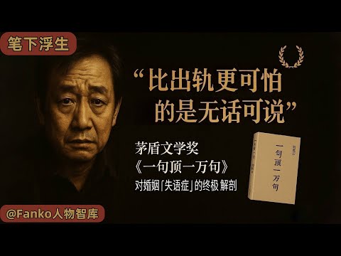 「比出轨更可怕的，是无话可说」刘震云《一句顶一万句》：一部写透中国人百年孤独的巨作。（一句顶一万句, 刘震云, 婚姻失语症, 一句顶一万句解读, 中年危机, 中国式孤独, 读书分享, 茅盾文学奖, ）