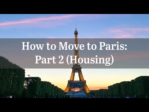 HOW to MOVE to PARIS from USA: Housing