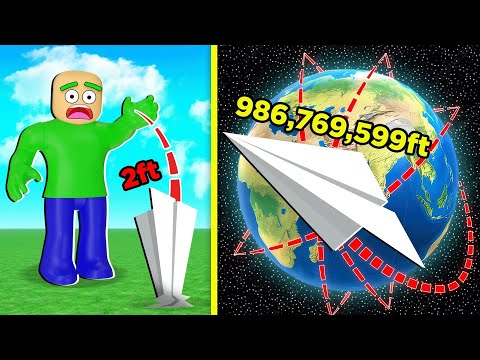 I Flew a Paper Airplane AROUND EARTH! | Roblox