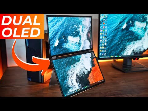 This OLED Monitor Folds Like a Laptop…It’s Kind of Insane for ACTUAL Work.