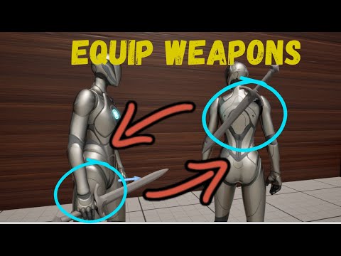 How to Equip Unequip Weapon Unreal Engine 5