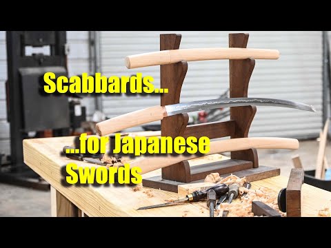 Making a Japanese Sword Scabbard - Very Satisfying