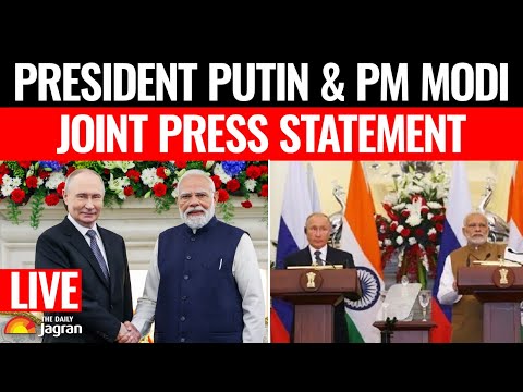 LIVE: Russian President Putin & PM Modi joint press Statement at Hyderabad House in New Delhi