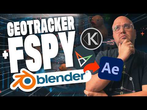 💥Motion Tracking in GEOTRACKER for BLENDER! 🤯 Complete Workflow using Fspy and After Effects!!!