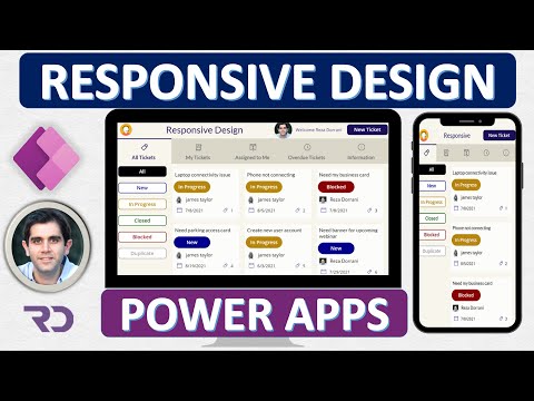 How to build Responsive Power Apps | Responsive Layouts, Tabs, Galleries & Forms