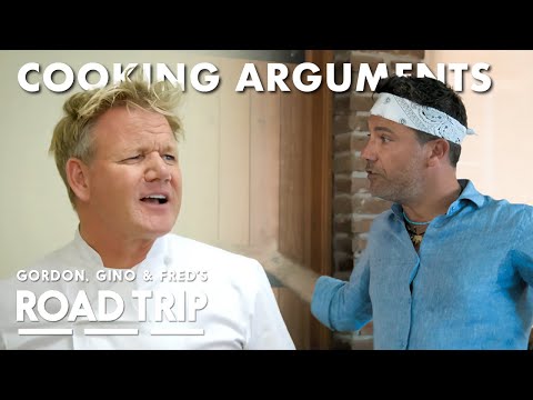 🔵 Best Cooking Arguments: Gordon & Gino's Kitchen Comedy | Gordon, Gino, and Fred's Road Trip