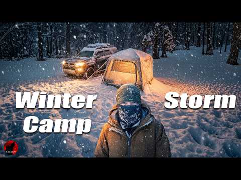 15F and Dropping - Heavy Snow Camping Adventure 