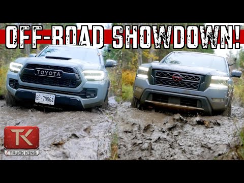 Nissan Frontier PRO-4X vs Toyota Tacoma TRD Pro - Mud, Rocks & Water Find the Best Off-Road Truck!