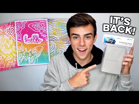 Simon Hurley create. Stamping Foam is BACK! Stamp With Embossing Folders