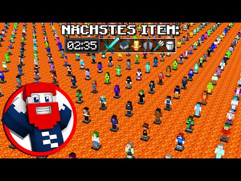 100 Spieler vs. Benx im Lava One Block (Minecraft)