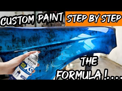 Rust-Oleum base for the craziest " SUPER GLOSS "paint job ever seen. DIY with a professional finish