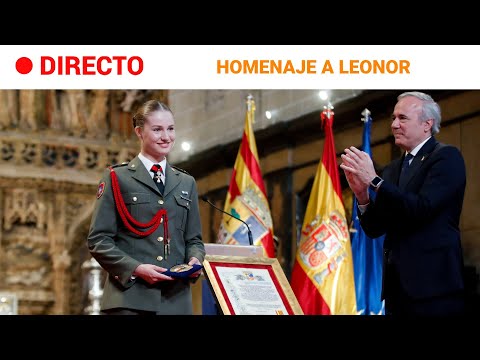 LEONOR: The PRINCESS of ASTURIAS receives the MEDAL OF ARAGON | RTVE News