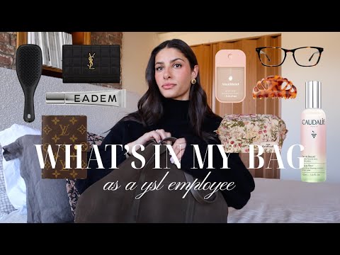 WHAT'S IN MY BAG // as a YSL employee