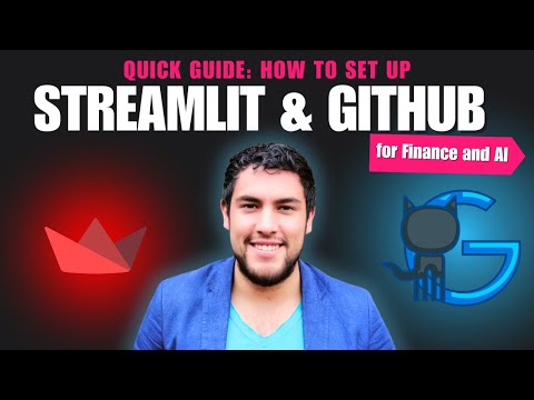 Set up Github and Streamlit for Finance and AI - The Fastest Beginners Guide