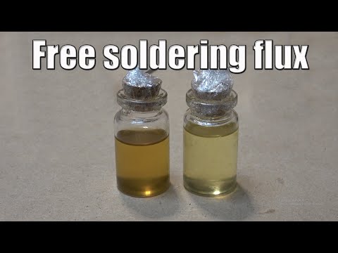 DIY: Home made liquid soldering rosin flux from pine resin