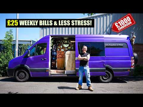 Forget Rent - He Lives Happily on an Industrial Estate in a VAN!