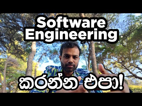 Software Engineer කෙනෙක් වෙන්න එපා - Don't be a Software Engineer [Sinhala]