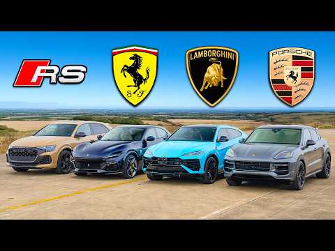 New Urus SE v Purosangue v Cayenne Turbo v RSQ8 Perf: DRAG RACE