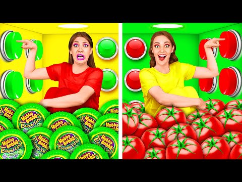 1000 Mystery Buttons Challenge Only 1 Lets You Escape | Cool Creative Hacks by RaPaPa Challenge