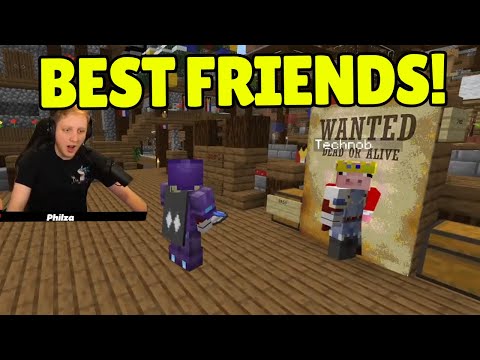 Technoblade and Philza FUNNY and WHOLESOME Moments on Dream SMP!