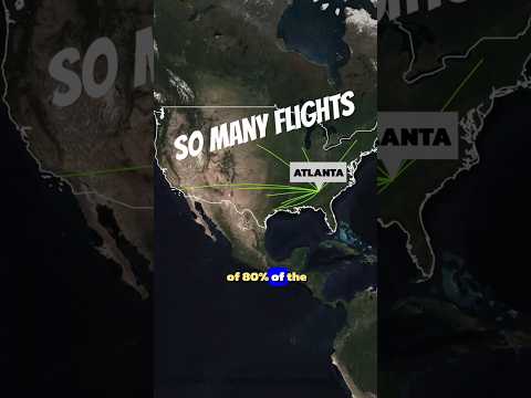 Why Atlanta Has The BUSIEST Airport In The World 🛫🤔 #geography #aviation #atlanta