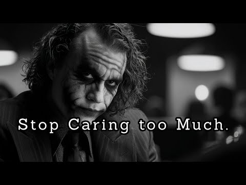 When You Stop Caring, They Start Crumbling.